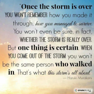 The greatest storm of our lives. Only the strong at heart surVive ...