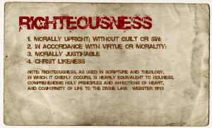 In the Old Testament Hebrew justice and righteousness are the same ...
