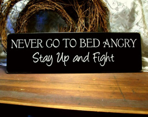 advice quotes never go to sleep angry