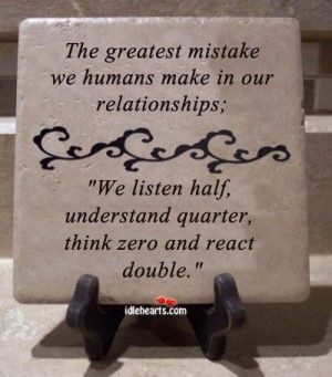 The Greatest Mistake We Humans Make In .