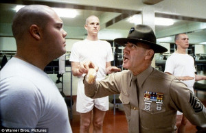 Iconic: R Lee Ermey is best known for his role as the drill instructor ...