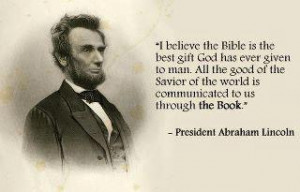 Title: Abe Lincoln Quote On Bible Description: