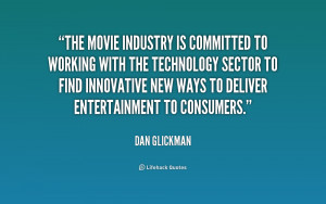 The movie industry is committed to working with the technology sector ...