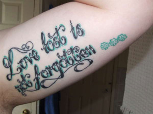 Love Quote Tattoo