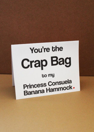 ... Princess Consuela Banana Hammock and Crap Bag by LissaLooStationery
