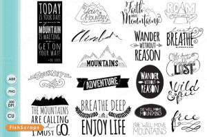 Inspirational Mountain Quotes - Illustrations - 1