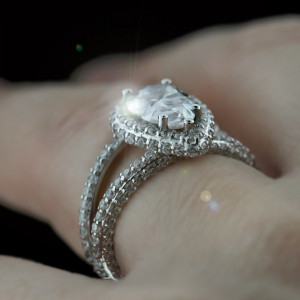 Get Cheap Gemstone Rings Today Split Shank Engagement