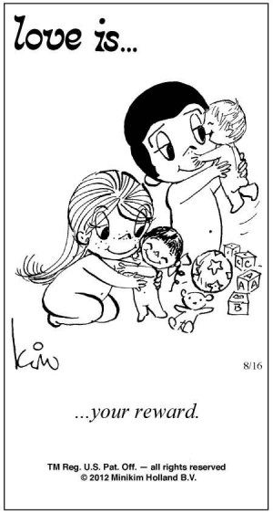 Love Is ... Comic Strip by Kim Casali (August 16, 2012)