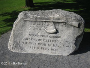 Captain Parker - Monument on the Lexington Green - Lexington, MA ...