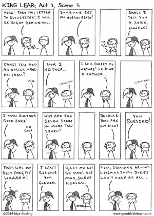 Stick-Figure King Lear: Act 1, Scene 5