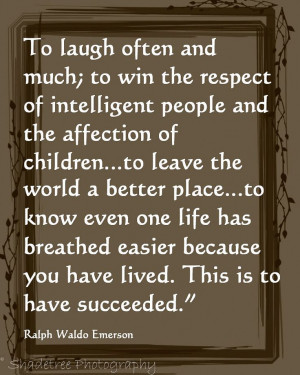 Ralph Waldo Emerson, Inspirational Quote, Poetry, Succeeding ...