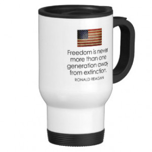 Ronald Reagan Quotes 15 Oz Stainless Steel Travel Mug