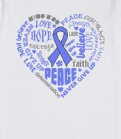 Stomach Cancer Awareness Heart Words - Express your activism with our ...