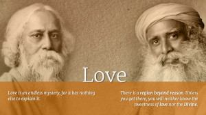 ... famous quotes of “Gurudev” , juxtaposed with Sadhguru’s quotes