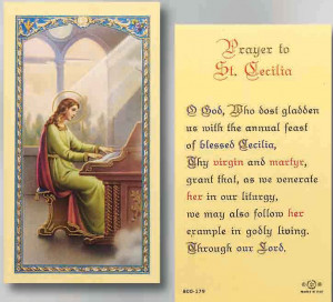 prayers to st cecilia