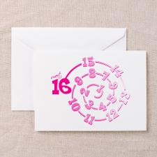 Sweet 16 Spiral Greeting Card for