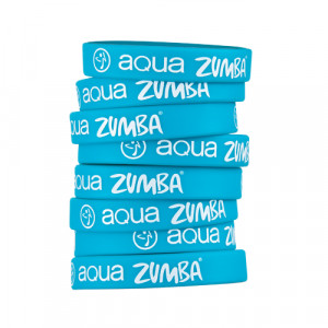 ZUMBA RUBBER BRACELETS – AQUA ZUMBA
