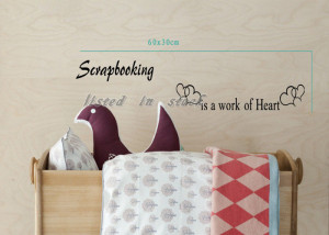 in stock]-60x30cm(24x12in)Vinyl Removable Scrapbooking Is A Work ...