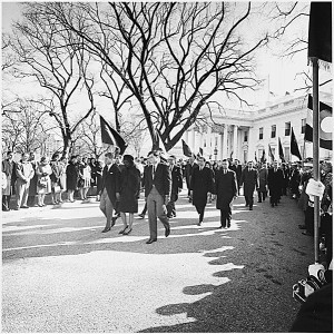 Jackie, Robert Kennedy and Edward, JFK's Funeral, 25 Nov 1963