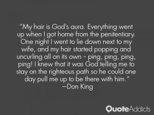 My hair is God 39 s aura Everything went up when I got home from the