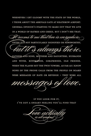 Love actually quotes, best, cute, sayings, romantic