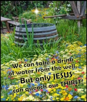 Only Jesus can quench our thirst.