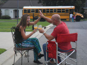 How parents really celebrate the first day of school