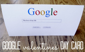 ... clever little Valentines Day card just print out these two sheets