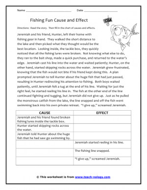 fishing fun cause and effect
