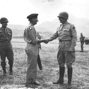 Gen. Bernard Law Montgomery and Lt. Gen. George S. Patton