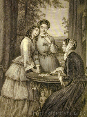 Telling Engraving Good Fortune Gypsy Book Plate Teller