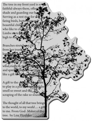 Stampendous Rubber Stamp - Tree Poem