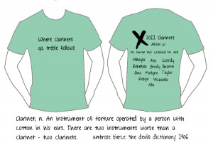 Clarinet Shirts Clarinet shirt 2011 by