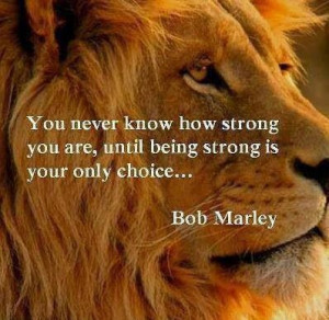 Bob Marley quote good to use with the Hatchet book.