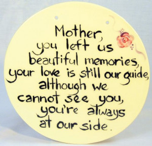 Mothers Memories' Plaque - Round