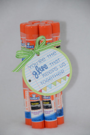 Teacher Gift: Glue Sticks
