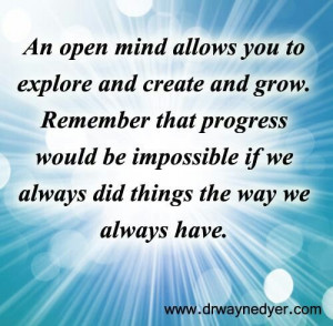 Open mind quote