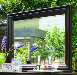 Paula Deen Home Rectangular Landscape Mirror in Tobacco