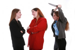 The person who backstabs you at work