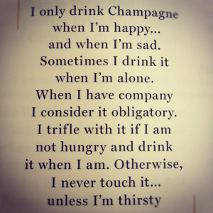 has a lot of trivia about champagne and cute little quotes and poems ...