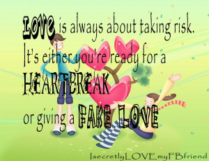 Secretly Love My FB Friend's Quotes