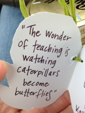 ... this into a teacher’s gift? We made a little tag with this quote