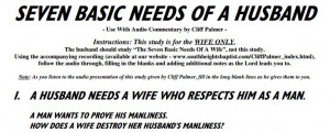 Bad Husband Quotes Seven basic needs of a husband