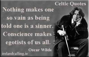 Illustration of Oscar Wilde quote: 
