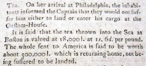 Boston Tea Party 1773
