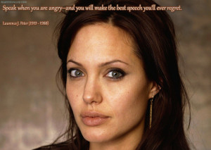 Speak When You Are Angry ~ Anger Quote