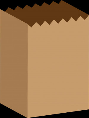 Brown Paper Bag Cartoon