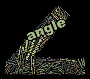 Word Cloud of Angle Geometry and related topics