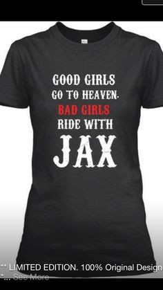 Anarchy, Girls Riding, T-Shirt, Sons, Jersey, Tees Shirts, Soa, Jax ...