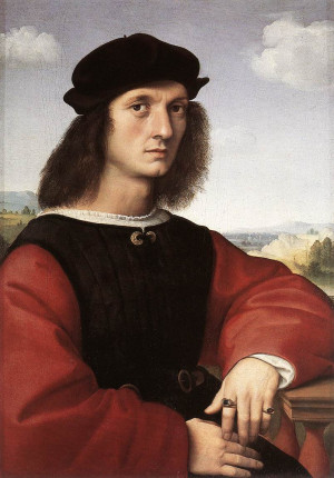 Raphael Sanzio (Italian: Raffaello) (1483 - 1520) Portrait of Agnolo ...